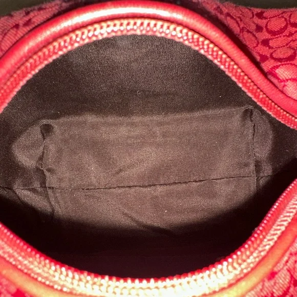 Vintage Coach Y2K Cherry Red Soho Mini Signature Sufflette Shoulder Bag F40589 - Picture 6 of 7